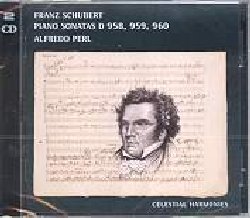 PERL ALFREDO :  FRANZ SCHUBERT - PIANO SONATAS D 958, 959, 960  (CELESTIAL HARMONIES)

La sonata  un genere musicale che  stato sempre dominato dall'indimenticabile opera di Ludwig van Beethoven, ma il doppio cd Franz Schubert - Piano Sonatas D 958, 959, 960  la dimostrazione di come anche Franz Schubert (1797-1828) abbia dato il suo notevole contributo a questo ambito musicale. Per molti anni le opere strumentali di Schubert furono considerate minori rispetto alla sua produzione vocale, tanto che le tre sonate proposte da casa Celestial Harmonies furono pubblicate nel 1839, ben 11 anni dopo la prematura scomparsa del compositore. Ad un primo impatto tutte e tre le sonate seguono la tradizione classica, ma se le si ascolta pi attentamente ci si accorge che ciascuna di esse la arricchisce con un'irreprensibile ispirazione musicale, offrendo un'opulenta variet di pure strutture strumentali. Alfredo Perl, uno dei pi apprezzati interpreti di musica romantica e classica per pianoforte, propone al pubblico un'interpretazione magistrale nel doppio album Franz Schubert - Piano Sonatas D 958, 959, 960. Ci che contraddistingue questo musicista  una totale assenza di manierismo: egli focalizza l'attenzione dell'ascoltatore totalmente sulla musica che non  un mezzo, ma lo scopo finale del proprio lavoro. Degno erede della tradizione classica europea di musica per pianoforte, Perl, con un repertorio fondato sulle 32 sonate di Ludwig van Beethoven, amplia i propri orizzonti musicali con questa nuova esperienza che lo ha portato a conoscere e far conoscere un lato meno noto di un genio musicale come Franz Schubert.