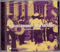 VARIOUS :  CLASSIC SOUNDS OF NEW ORLEANS  (SMITHSONIAN)

Dalle marce per le strade ai locali notturni, dalle chiese alle sale da ballo, la musica risuona in ogni angolo di New Orleans ed  la chiave dell'unicit di questa citt. Tratta dal vasto repertorio di registrazioni della Smithsonian Folkways, la raccolta  Classic Sounds of New Orleans ci offre offre una ricca e approfondita panoramica delle tante sfaccettature musicali della citt: jazz, blues, rhythm and blues, gospel, spiritual, e molto altro ancora. Eureka Brass Band, Lonnie Johnson, Snooks Eaglin, Billie e De De Pierce, le prime registrazioni di Mardi Gras Indians, Champion Jack Dupree, Baby Dodds e molti altri artisti sono presenti in questa compilation che rappresenta il diciannovesimo volume della Classic Series della Smithsonian Folkways. Un album che ci ricorda perch New Orleans e la sua musica sono amate in tutto il mondo.
