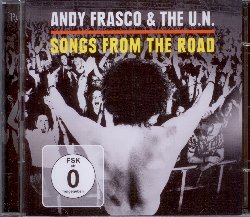 FRASCO ANDY & THE U.N. :  SONGS FROM THE ROAD (cd+dvd)  (RUF)

Non si tratta di uno spettacolo, ma di una grande festa di strada. Nel centoquarantaduesimo giorno del tour di Andy Frasco & The U.N. nella tranquilla cittadina tedesca di Bamberg, il 3 agosto del 2016, i fans invadono il palco al centro del quale c' il frontman, una sorta di derviscio dai capelli neri e ricci che intona la canzone di apertura C Boogie, annunciando al pubblico che stanno registrando un album live: quall'album  Songs from the Road. Il progetto di casa Ruf offre un disco contenente canzoni tratte dai quattro album di studio della formazione, compreso Happy Bastards del 2016 ed un dvd che ha immortalato i momenti pi coinvolgenti del concerto di Bamberg. La storia di Frasco inizia nella periferia di Los Angeles, dove a soli 13 anni ottenne un lavoretto in una casa discografica, a 16 organizzava gi tour negli Stati Uniti e nel 2007 ha creato gli U.N., una formazione che riunisce alcuni dei migliori musicisti della scena blues internazionale. Dice Frasco: Questa band  un gruppo di gypsies, abbiamo vissuto in un furgone per 10 anni, facendo 250 concerti l'anno. Questa non  sicuramente la norma. Con un repertorio che tocca funk, soul, rock e roots, il tutto arricchito da uno stile personale che la formazione definisce 'party blues', Andy Frasco & The U.N. regalano al pubblico energia allo stato puro. Per coloro che non hanno mai visto dal vivo un concerto della formazione blues rock americana, il nuovo volume della fortunata serie Songs from the Road  l'occasione giusta per godersi uno spettacolo davvero travolgente.
