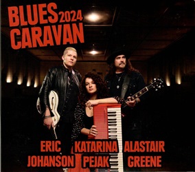 JOHANSON ERIC / PEJAK KATARINA / GREENE ALASTAIR :  BLUES CARAVAN 2024 (cd+dvd)  (RUF)

Ogni anno dal 2005, letichetta tedesca Ruf organizza un progetto chiamato Blues Caravan grazie al quale  data la possibilit a tre talentuosi artisti di esibirsi e di farsi conoscere dal grande pubblico: nelledizione 2024, i protagonisti dellevento sono Katarina Pejak, Eric Johanson e Alastair Greene. Le esibizioni seguono il modello collaudato negli anni passati: dopo unapertura che vede i tre artisti esibirsi insieme, ognuno dei tre suona il proprio set con brani del rispettivo repertorio, per poi riunirsi di nuovo sul palco per il finale che prevede unesibizione congiunta di brani come linno voodoo di Dr. John I Walk On Guilded Splinters o la cover di Elmore James One Way Out che  parte integrante del repertorio live degli Allman Brothers. Blues Caravan 2024 propone la registrazione, effettuata nellaprile 2024 al Blues Garage di Isernhagen vicino ad Hannover, dellesibizione del trio immortalata su un cd contenente 16 tracce e un dvd con 27 brani. Quella sera di aprile Johanson, Pejak e Greene hanno iniziato con il classico di Robert Johnson Come On In My Kitchen, che hanno eseguito insieme, e poi  stato il turno di Katarina Pejak con il suo primo set da solista. La cantante, tastierista e cantautrice di Belgrado ha eseguito alcuni dei brani pi belli del suo repertorio e una versione del classico dei Pink Floyd Money. Mentre Pejak aveva gi partecipato al Blues Caravan del 2019, per i suoi colleghi la partecipazione al tour  stata una piacevole novit. Inoltre lartista serba si differenzia dagli altri anche stilisticamente: mentre lei propende per toni pi morbidi, sia Johanson, nato in Louisiana, sia Greene, originario della California e un tempo chitarrista di Alan Parsons, preferiscono suoni di chitarra pi pesanti, arricchiti da molta distorsione come si pu notare nel brano Undertow di Johanson, potentemente groovy, e in Am I Too Blame di Greene. Dulcis in fundo alla batteria c Christin Neddens e al basso Tomek Germann, eccellenti professionisti che nel loro contributo hanno saputo tenere sapientemente conto dei diversi accenti stilistici dei tre protagonisti del tour.