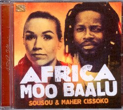 CISSOKO SOUSOU & MAHER :  AFRICA MOO BAALU  (ARC)

Maher Cissoko proviene da una grande famiglia griot e ha imparato a suonare la kora, arpa tradizionale dell'Africa occidentale, da suo padre. Maher ha per sviluppato uno stile del tutto personale di suonare questo strumento, fatto di influenze jazz, reggae e anche di musica latina. Sousou Cissoko, il cui vero nome  Hagberth Gottlow, viene dalla Svezia e ha iniziato a suonare la kora con il musicista gambiano Alagi Mbye. Tradizionalmente possono suonare la kora solo i griot, i cantastorie che ancora alimentano la tradizione orale, ma grazie al supporto del maestro Mbye, Sousou  oggi diventata un'eccellente interprete di kora. Africa Moo Baalu, nuovo album del duo, contiene splendida musica mande dell'Africa occidentale, arricchita da influenze reggae, mbalaz, pop e blues. Con le meravigliose parti vocali interpretate da Sousou, le melodie armoniose della kora, oltre alle note di chitarra, contrabbasso e percussioni, Africa Moo Baalu propone suggestivi arazzi sonori che ricordano gli sterminati orizzonti africani.