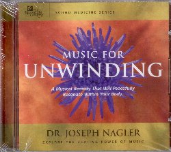 NAGLER JOSEPH :  MUSIC FOR UNWINDING  (RELAXATION COMPANY)

La musica tocca il cuore e risuona nel corpo. Una musica giusta pu rinnovarci, aiutandoci a rilassarci ed a rigenerarci. I grandi musicisti hanno sempre riconosciuto il potere terapeutico della musica ed alla fine anche la scienza  riuscita a certificare lintuizione dei maestri. Music for Unwinding del pluripremiato musicoterapeuta americano Joseph Nagler,  stato composto utilizzando particolari tempi e specifici ritmi che permettono alle melodie di liberare lascoltatore dallo stress che lo appesantisce e che altera il suo equilibrio psicofisico. Le note di pianoforte, violino, percussioni, sassofono, flauto, chitarre e basso, danno vita ad un rilassante affresco sonoro capace di risuonare nel corpo dellascoltatore. Interpretato da un ensemble di eccellenti musicisti, Music for Unwinding  un album perfetto come sottofondo per pratiche olistiche come massaggio, meditazione e yoga.