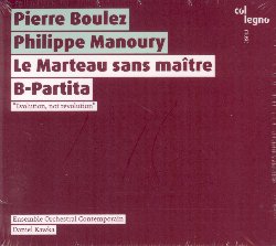 BOULEZ PIERRE / MANOURY PHILIPPE :  LE MARTEAU SANS MAITRE / B-PARTITA  (COL-LEGNO)

Pierre Boulez (1925-2016)  stato un compositore, direttore d'orchestra e scrittore francese, figura di rilievo della musica classica del dopoguerra. Le Marteau Sans Maitre, da molti critici considerata una delle composizioni pi significative del XX secolo,  stata eseguita per la prima volta nel 1955 ed  un adattamento per contralto e sei strumenti di alcune poesie del poeta surrealista Ren Char. Oggi per la prima volta questo capolavoro appare nello stesso disco con B-Partita, un tributo del compositore francese Philippe Manoury, classe 1952, al grande Boulez. Nella sua interpretazione musicale dei testi di Char, Boulez si muove tra estremi: suoni celestiali sono contrastati da ritmi pulsanti, passaggi a flusso libero si contrappongono a rigidi parametri e parti cantate seguondo una scrittura puramente strumentale. La musica cambia di continuo, ma l'obiettivo di questa sua metamorfosi rimane costante e sempre riconoscibile. Attraverso l'utilizzo di una particolare strumentazione che mira ad una graduale decostruzione della voce cantante in elementi percussivi, uno stile che Boulez avrebbe usato per tutto il resto della sua carriera, il giovane compositore appena trentenne si stava avvicinando a quello che sarebbe diventata il suo stile compositivo. B-Partita di Manoury  un sentito omaggio proprio a questa unica e straordinaria lingua musicale di Boulez, fatto da un altro grande maestro con la preziosa collaborazione dell'Ensemble Orchestral Contemporain diretto da Daniel Kawka. In B-Partita c' tutto: il suono virtuoso del violino, un modo di comporre quasi sinfonico, una miscela di timbri diversi che comunicano con l'elettronica ed una sovrapposizione poetica dei tempi. Tutto ci che la musica francese ha da offrire in termini di raffinatezza, poeticit ed ipnotizzante virtuosismo,  tutto presente in questo sublime omaggio a Boulez che dimostra di essere un'opera davvero all'altezza di Le Marteau Sans Maitre.