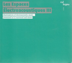 VARIOUS :  LES ESPACES ELECTROACOUSTIQUES III (2-SACD)  (COL-LEGNO)

Il prezioso doppio SACD Les Espaces Electroacoustiques III, conclude la lunga collaborazione che da anni lega casa Col-Legno e lInstitute for Computer Music and Sound Technology (Icts) dellUniversit delle Belle Arti di Zurigo che oltre a questo ha anche finanziato i due precedenti volumi della fortunata serie. Lidea dellistituto svizzero di esplorare alcune delle composizioni pi significative della musica elettroacustica del XX secolo e di presentarle in una moderna edizione surround 5.1, suscit allinizio un grande scalpore che si trasform in seguito in un profondo interesse sia da parte del pubblico che della critica. Les Espaces Electroacoustiques III  dedicato alle opere realizzate dalla met degli anni 80 fino a oggi, scelte in quanto esempi di musica elettronica dal vivo che rispecchiano levoluzione della musica dallintroduzione delle tecnologie digitali. Insieme ai due precedenti volumi, Les Espaces Electroacoustiques III offre allascolatore una visione completa dellaffascinante repertorio della musica elettroacustica, documentandone i tanti e diversi approcci esistenti. Il fatto che il secondo volume della serie abbia ricevuto il prestigioso Premio annuale della critica discografica tedesca (Preis der deutschen Schallplattenkritik) nel 2020, conferma gli sforzi fatti da casa Col-Legno per produrre registrazioni di altissima qualit artistica e sonora.