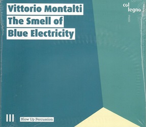 MONTALTI VITTORIO :  THE SMELL OF BLUE ELECTRICITY  (COL-LEGNO)

Vittorio Montalti ha studiato composizione con Alessandro Solbiati a Milano e pianoforte con Aldo Tramma a Roma, ha completato gli studi di composizione con Ivan Fedele allAccademia Nazionale di Santa Cecilia e ha studiato musica elettronica al prestigioso Centre Pompidou di Parigi. Particolarmente interessato al teatro musicale, Montalti ha composto quattro opere su libretti di Giuliano Compagno, lavora come direttore artistico e insegna composizione al Conservatorio Alfredo Casella dellAquila. The Smell of Blue Electricity, disco nato dalla collaborazione tra il compositore e musicista romano e lensemble Blow Up Percussion, propone un unico pezzo diviso in diverse sequenze al cui centro si trova lelemento della frammentazione. La composizione  concepita come unesecuzione dal vivo e tenta di abbattere i tradizionali confini tra compositore ed esecutore: il compositore non si limita a dare istruzioni su come deve essere eseguita la sua opera, ma diventa parte integrante dellesecuzione stessa. Punto di partenza del brano  linteresse di Vittorio Montalti per i media elettronici e la loro integrazione nella sua ricerca compositiva. La dimensione elettronica non  da vedere come un supplemento agli strumenti a percussione, ma piuttosto come un mezzo che espande il timbro degli strumenti acustici.