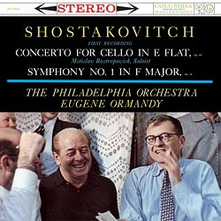 ROSTROPOVICH MSTISLAV :  SHOSTAKOVITCH: CELLO CONCERTO, SYMPHONY NO. 1  (SPEAKERS CORNER)

(Columbia MS-6124) Dmitri Shostakovich: Cello Concerto No. 1 in E-flat major op. 107; Symphony No. 1 in F minor, op. 10 - Mstislav Rostropovich (vc) and the Philadelphia Orchestra conducted by Eugene Ormandy - Registrato nel novembre del 1959 al Broadwood Hotel, Philadelphia, USA, da Stan Tonkel. Prodotto da Thomas Frost. Purtroppo al giorno d'oggi si rischia di dimenticare l'incredibile magia delle anteprime mondiali di opere musicali, eventi ormai quasi inesistenti. Tale incanto  fortunatamente parte integrante della registrazione Shostakovitch: Cello Concerto, Symphony No. 1 che fu ascoltata per la prima volta con questi interpreti nel 1959. Dmitri Shostakovich (1906-1975) dedic l'opera al suo amico il violoncellista russo Mstislav Rostropovich (1927-2007) che si dice abbia imparato la virtuosistica parte da solista in soli quattro giorni. Il violoncellista affronta l'opera senza paura, dando vita a vorticosi staccati che ricordano il burlesque. Con sonorit meravigliose che ben si adattano al carattere 'Espressivo' del movimento, il solista lascia respirare la melodia, supportato da una scrittura orchestrale dal timbro sonoro e dai suggestivi richiami del corno solista. Il finale ha un tono robusto che, oltre ad una stabilit ritmica incrollabile, richiede da parte del solista anche virtuosistiche raffinatezze al violoncello che Rostropovich non manca di regalare all'ascoltatore. A fare di Shostakovitch: Cello Concerto, Symphony No. 1 una registrazione davvero unica c' la Symphony No. 1 in F minor, op. 10, l'opera che Shostakovich present in sede di diploma al Conservatorio di Leningrado, pi di tre decenni prima del Concerto per violoncello.