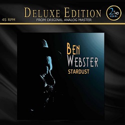 WEBSTER BEN :  STARDUST  (2xHD)

Stardust contiene unaccurata selezione delle registrazioni realizzate da Ben Webster dal 1964 al 1970. La scena jazz americana cambi radicalmente negli anni 60 sotto linfluenza di John Coltrane e Webster trov sempre pi difficile guadagnarsi da vivere con la sua musica. Lofferta di suonare per un mese al jazz club londinese di Ronnie Scott segn una svolta nella carriera del sassofonista americano: si stabil nel Nord Europa dove trascorse gli ultimi anni della sua vita. In Stardust  possibile apprezzare la passione e lintensit che hanno sempre caratterizzato lo stile di Webster. Nelle sue interpretazioni di splendide ballate, Webster non ha mai ceduto alla tentazione di aumentare il ritmo, come era consuetudine allepoca, e proprio per questo  considerato uno degli artisti pi calorosi e sensibili di sempre (Barry Ulanov). Come di consueto con letichetta 2xHD, alla riedizione di questa gemma sonora, proposta in doppio vinile 200 gr. a 45 giri, ha lavorato lesperto Ren Laflamme che garantisce allascoltatore un suono di qualit eccelsa.